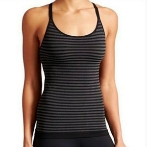 Athleta Up Tempo Stripped Racerback Tank Top Sz S
